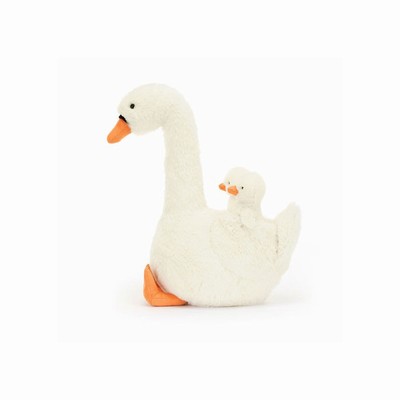 Jellycat Featherful Swan Birds New Zealand | RWFKV8629